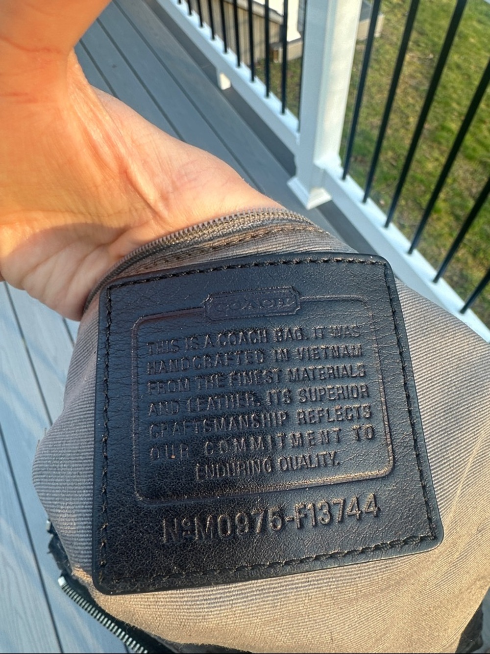 COACH Soho Signature Large Back Shoulder Hobo 13744 - Picture 15 of 16